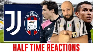 JUVENTUS vs CROTONE  HT REACTIONS  SERIE A [upl. by Dori307]