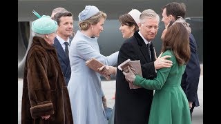 King Philip amp Queen Mathilde Of The Belgians State visits Denmark Day 1 [upl. by Anhoj]