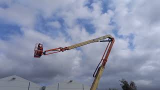 JLG 1250AJP Bomlift For sale on wwwretradedk [upl. by Eyr]