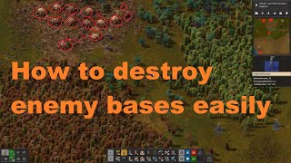 Factorio  how to destroy nests [upl. by Nicodemus]