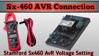 AVR SX460 voltage SettingStamford alternator avr connection [upl. by Kneeland783]