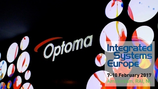 Optoma at ISE 2017  DuraCore laser technology 4K UHD and home entertainment projectors [upl. by Nawek]