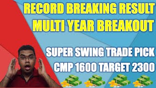 Record breaking Q4 result with multi year breakout  swing trading strategies  multibagger stocks [upl. by Enimasaj]