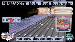 How to Apply a Roof Coating to a Metal Roof [upl. by Teerprah67]