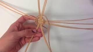 Introduction to weaving a round reed basket [upl. by Nitfa]