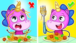 How to Behave In a Restaurant  Good Habits For Kids 🍴🍰  Teeny Mimi 🦄 [upl. by Anirres651]