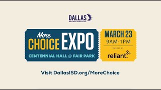 Dallas ISD More Choice Expo on Saturday March 23rd at Centennial Hall in Fair Park [upl. by Anavahs]