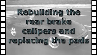 Rebuilding the rear brake calipers and replacing the brake pads on the Lotus Elan M100 [upl. by Siraved356]