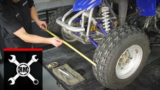 ATV Wheel Alignment  The Easy Way to Adjust the Toe amp Align the Front End [upl. by Aridaj]