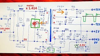 How Does a Switching Power Supply Work 1 schematic explanation example modifications [upl. by Dyoll875]