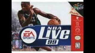 NBA Live 99 N64 Spurs vs Hawks January 20th 1999 [upl. by Lledyl]