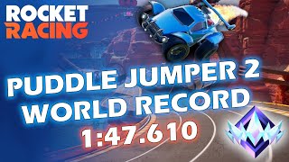 NO MISTAKES 🏆 Puddle Jumper 2 Former World Record 147610  Rocket Racing [upl. by Anayeek822]