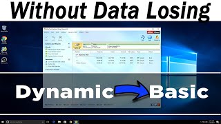 How To Convert A Dynamic Disk To Basic Disk  Convert Basic to dynamic Without data losing [upl. by Dyun]