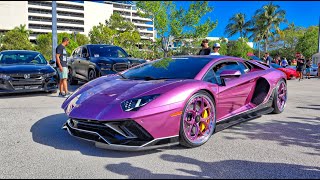 Lamborghini Aventador Ultimae SVJ Bugatti Chiron Ferrari 812 Competizione  DRIVE BY Compilation [upl. by Sulokcin]