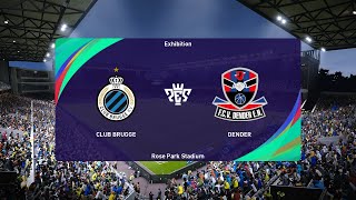 Club Brugge vs FCV Dender 17072024 Club Friendlies PES 2021 [upl. by Yeslrahc86]