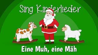 Der Weihnachtsmann kommt Eine Muh eine Mäh  Weihnachtslieder zum Mitsingen  Sing Kinderlieder [upl. by Ekim251]