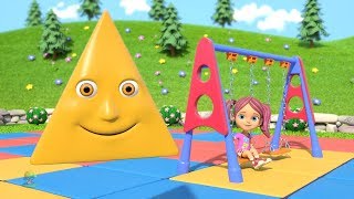 Learn Shapes  Kindergarten Nursery Rhymes Songs for Kids  Educational Videos by Little Treehouse [upl. by Sirahc]