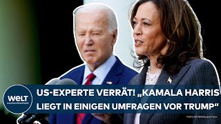 USA quotKamala Harris liegt in einigen Umfragen zwei Punkte vor Trumpquot Nach dem Rückzug von Joe Biden [upl. by Herv]