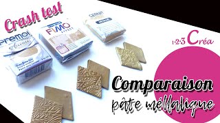 Comparaison des pâtes polymères métalliques  Fimo Cernit ou sculpey [upl. by Aihpled]