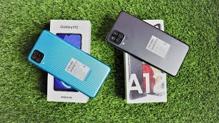 Samsung Galaxy F12 VS Samsung Galaxy A12 Comparison Speed Test Comparison Camera Comparison [upl. by Odella844]