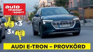 Audi etron Provkörning av Audis bekväma elsuv [upl. by Neetsyrk]