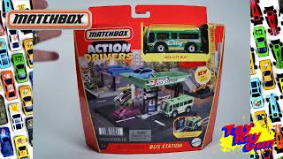 Wonderful Wheels Wednesday Episode 39 Matchbox Action Drivers Bus Station toy opening amp review [upl. by Onaivlis]