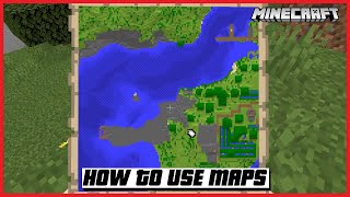 HOW TO USE MAPS IN MINECRAFT CARTOGRAPHY TABLE  🇺🇸 shorts [upl. by Hanyaz763]