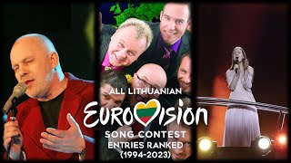 Lithuania 🇱🇹  All Eurovision Songs Ranked 19942023 [upl. by Naejeillib]