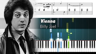 Billy Joel  Vienna  Accurate Piano Tutorial with Sheet Music [upl. by Nauqyt60]