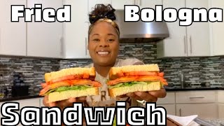 Best Fried Bologna Sandwich Tasty [upl. by Reggy]