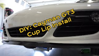 DIY 9872 Cayman GT3 Cup Lip Install [upl. by Humberto]