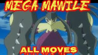 Mega Mawile α attacks amp moves Pokemon [upl. by Christis]