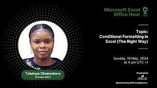 Excel Office Hour 174 Conditional Formatting in Excel The Right Way [upl. by Jorge]