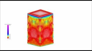 Strain rate effect of concrete with SPH Smoothed particle hydrodynamics Full HD 60FPS [upl. by Launam]