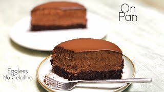 Chocolate Mousse Cake  NoBake Chocolate Mousse Cake Recipe – without Gelatine amp Eggless [upl. by Siletotsira]