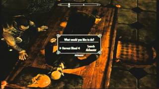 The Elder Scrolls V Skyrim  Harvest Dark Elf Blood with Commentary [upl. by Assilem]