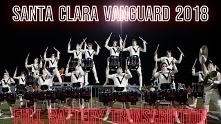 Santa Clara Vanguard 2018  Babylon  Full Battery Transcription [upl. by Adlar]