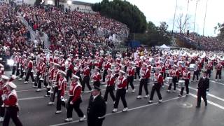 University of Wisconsin UW Badger Marching Band  2013 Pasadena Rose Parade [upl. by Ettennor]