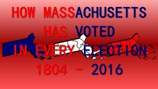 How Massachusetts has voted in Every Presidential Election [upl. by Enamrahc123]