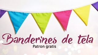 DIY  COMO HACER BANDERINES DE TELA  TUTORIAL DE COSTURA  Daniis Ways [upl. by Timrek]