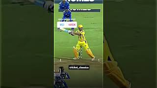 msd vs hardik helicopter shot msdhoni virat cricket cricetlover ipl [upl. by Moreville]