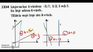 Matematik 5000 Ma 2bc VUX  Kapitel 1  En formel för linjens lutning  1334 [upl. by Assirk]