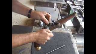 Shooting Prussian muzzle loading smooth bore cavalry pistol [upl. by Bluefield]