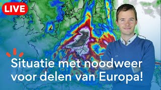 LIVE Verhoogde kans op noodweer in delen van Europa [upl. by Nafri]