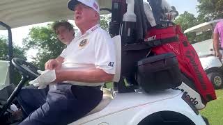 DONALD TRUMP LEAKED GOLF VIDEO TALKING SMACK ON BIDEN AND KAMALA HARRIS [upl. by Etnoj]