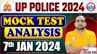 UP Police Constable 2024 UPP Constable 07 Jan Mock Test Weekly Test Analysis By Ankit Sir [upl. by Eniarral]