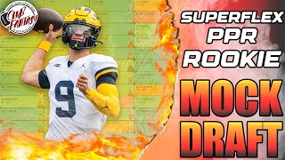 2024 Dynasty Fantasy Football Rookie Mock Draft  Superflex [upl. by Eigger]