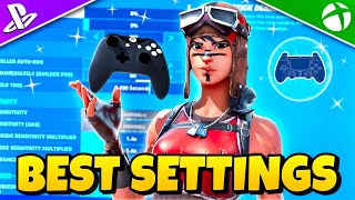 NEW BEST Controller SETTINGS  Sensitivity in Chapter 5 Fortnite Tutorial [upl. by Carmina]