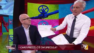 Lo sfogo di Giletti quotIl gas non è aumentato per la guerra è ora di finirlaquot E mostra le bollette [upl. by Bashemeth]