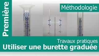 Comment utiliser correctement une burette graduée [upl. by Mehs]